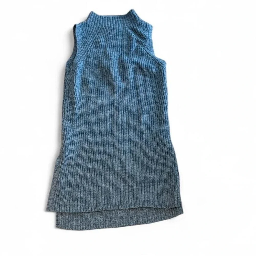 Toad&Co Merino 100% Merino Wool Ribbed Sweater‎ Vest Gray Size M Preppy Academia